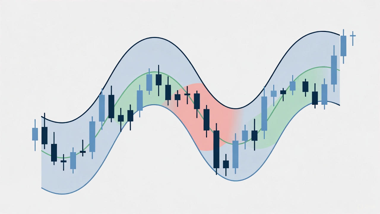 Las bandas de bollinger muestran la volatilidad del precio y sus extremos