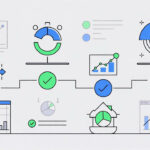 símbolos que siguen un plan de inversión paso a paso