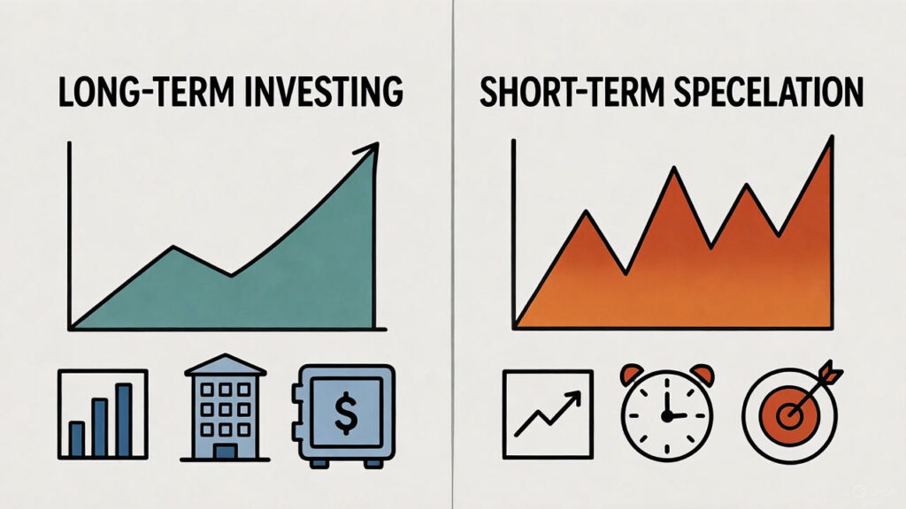 comparación entre invertir y especular en el mercado